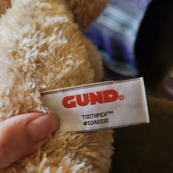 GUND toothpick teddy bear stuffed animal - Picture 3 of 6